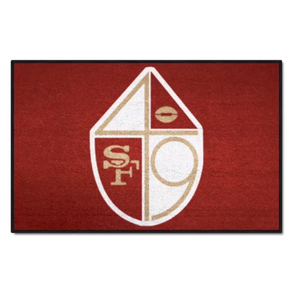 NFL 49ers Mat Retro Rugs 19" x 30" NFL 1970's New Carpet San Francisco